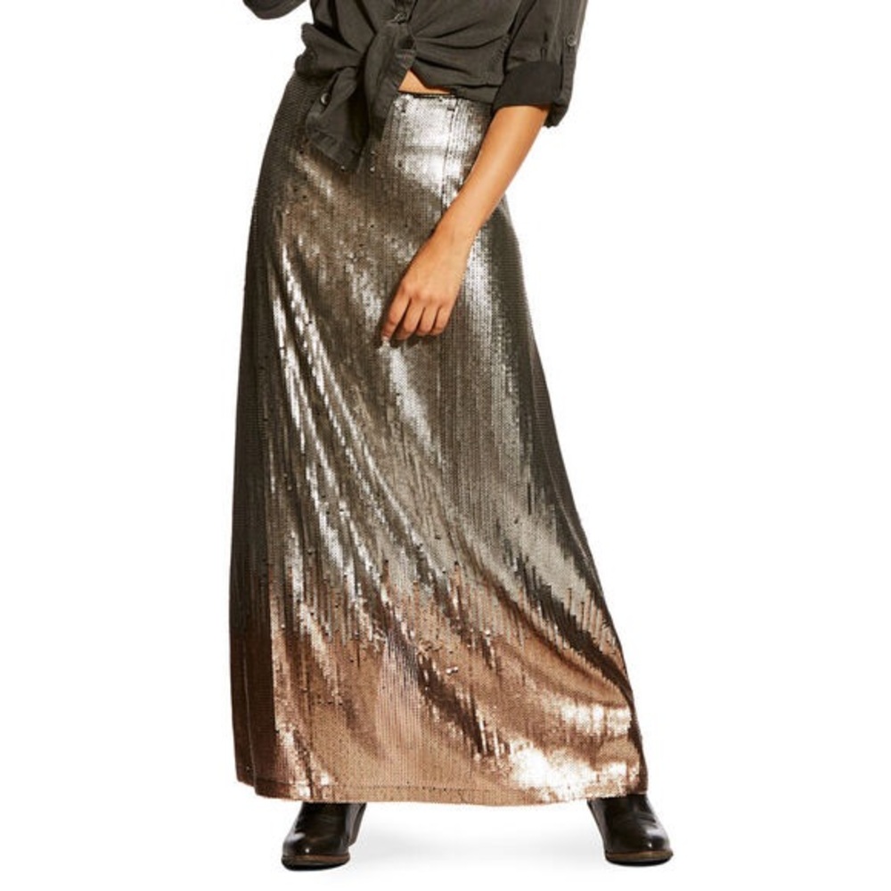 NWT Ariat Glisten Ombré Sequin Maxi Skirt - Picture 1 of 9